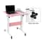 Mind Reader Portable Standing Adjustable Height Rolling Computer Desk